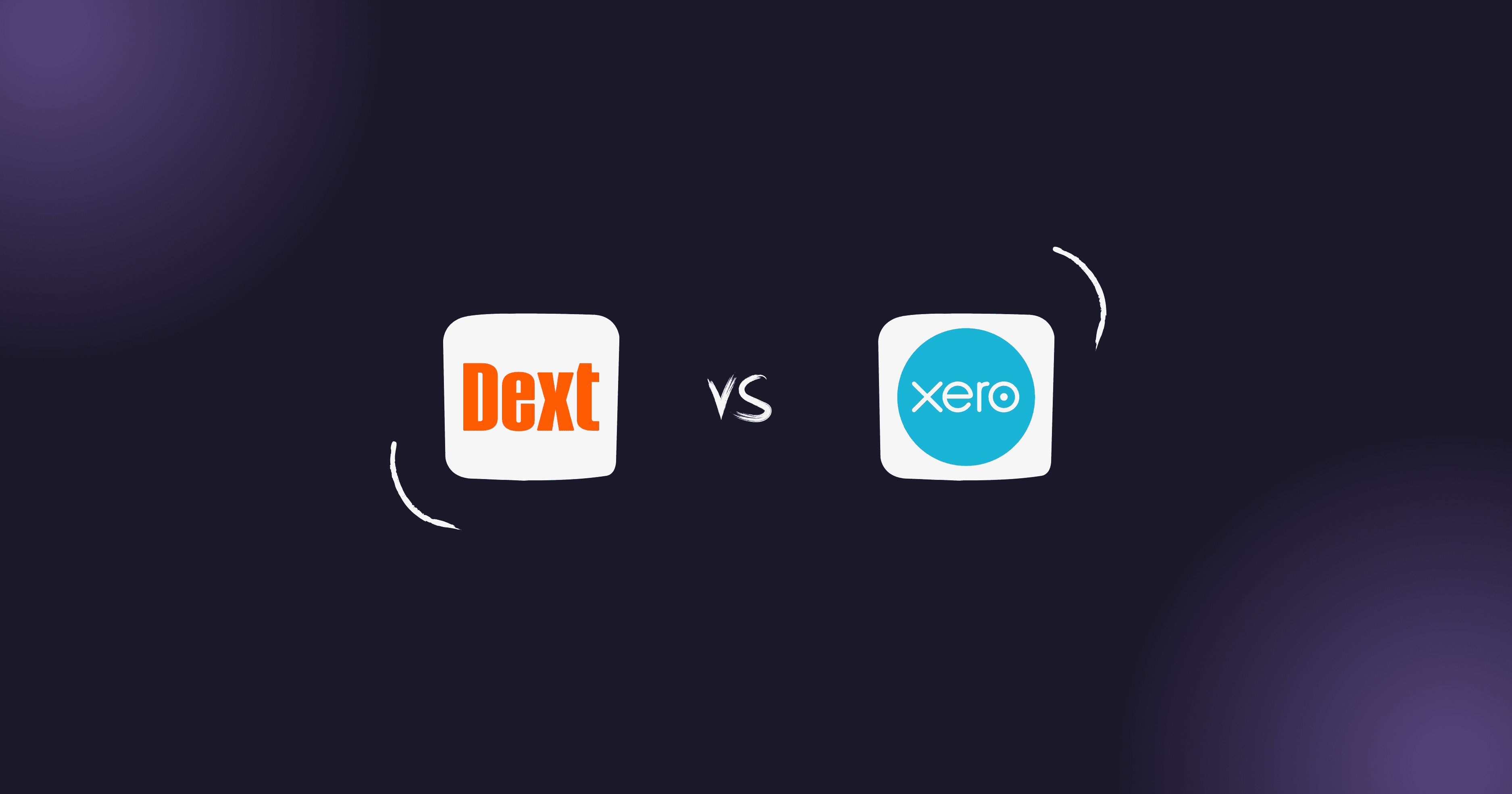 Side-by-side comparison of Dext and Xero invoice management software dashboards